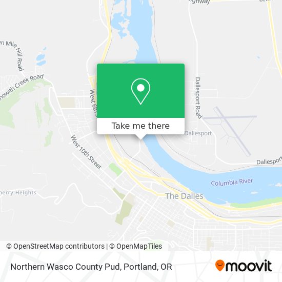 Northern Wasco County Pud map
