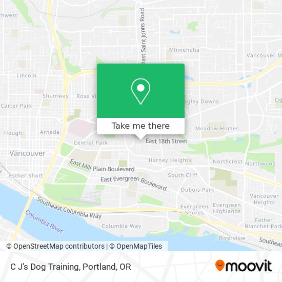 C J's Dog Training map