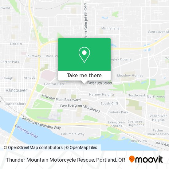 Thunder Mountain Motorcycle Rescue map