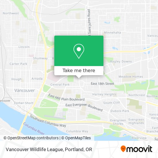 Mapa de Vancouver Wildlife League