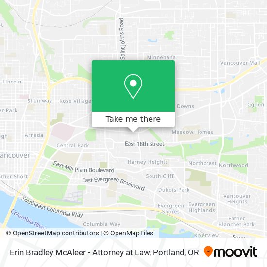 Mapa de Erin Bradley McAleer - Attorney at Law