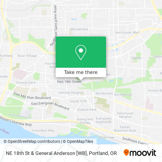NE 18th St & General Anderson [WB] map
