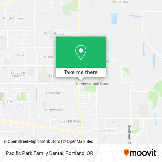 Pacific Park Family Dental map