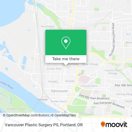 Vancouver Plastic Surgery PS map