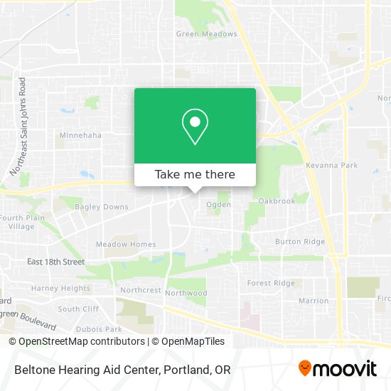 Mapa de Beltone Hearing Aid Center