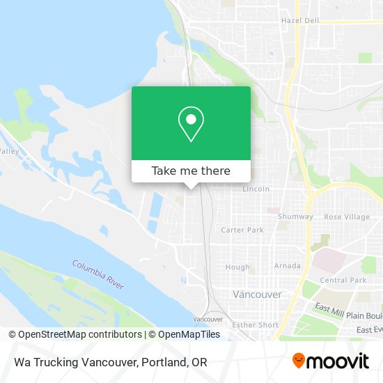 Wa Trucking Vancouver map