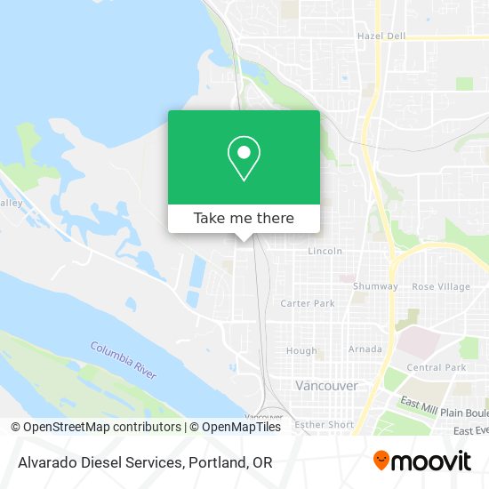 Alvarado Diesel Services map