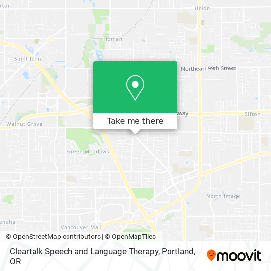 Cleartalk Speech and Language Therapy map