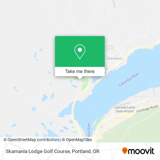 Skamania Lodge Golf Course map