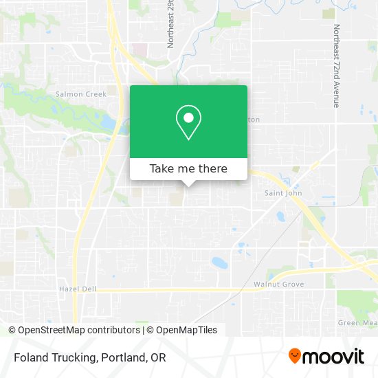 Foland Trucking map