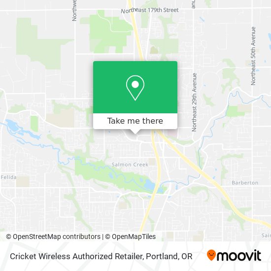 Mapa de Cricket Wireless Authorized Retailer