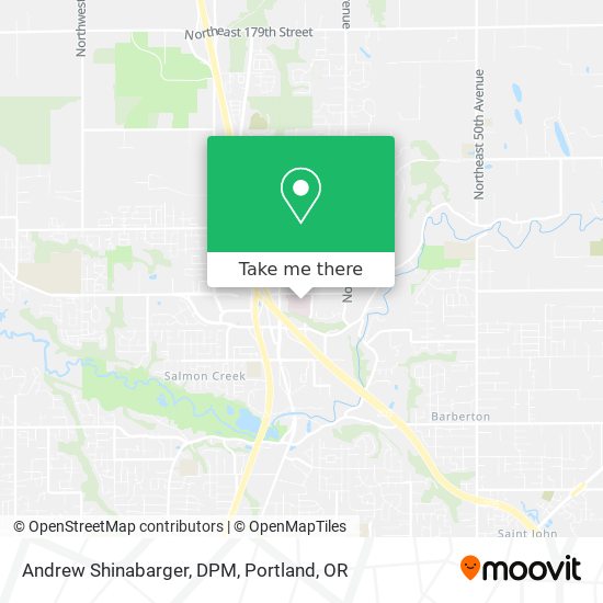 Andrew Shinabarger, DPM map