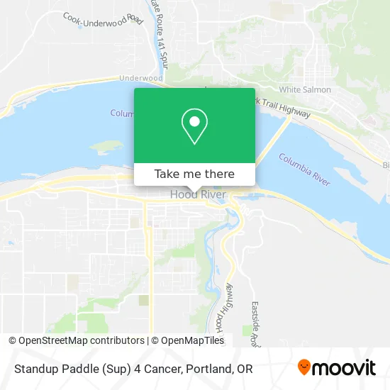 Standup Paddle (Sup) 4 Cancer map