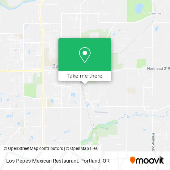Mapa de Los Pepes Mexican Restaurant