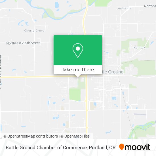 Battle Ground Chamber of Commerce map