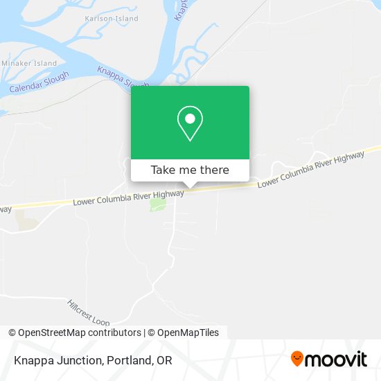 Mapa de Knappa Junction