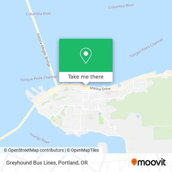 Greyhound Bus Lines map