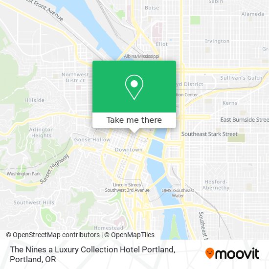 The Nines a Luxury Collection Hotel Portland map