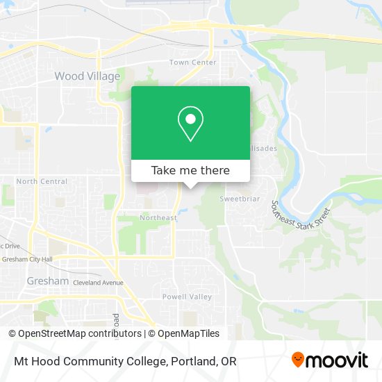 Mapa de Mt Hood Community College