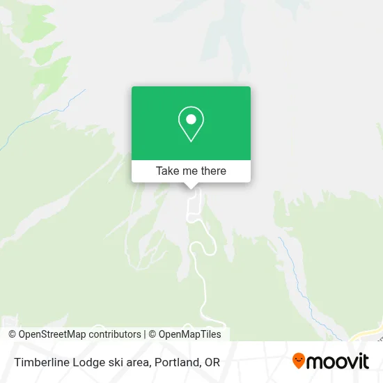 Timberline Lodge ski area map