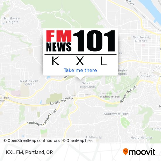 Mapa de KXL FM