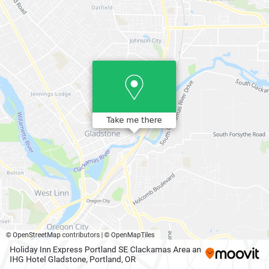 Mapa de Holiday Inn Express Portland SE Clackamas Area an IHG Hotel Gladstone