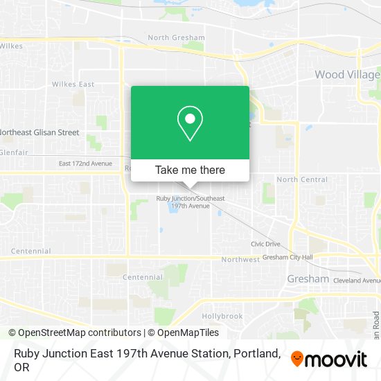 Mapa de Ruby Junction East 197th Avenue Station
