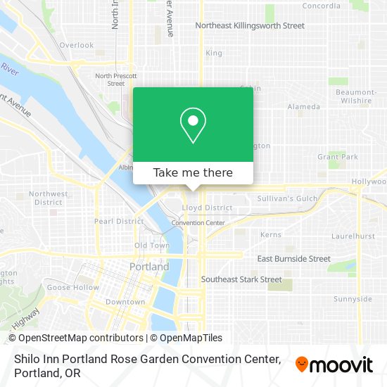 Shilo Inn Portland Rose Garden Convention Center map