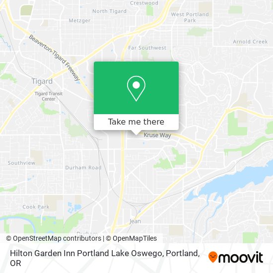 Mapa de Hilton Garden Inn Portland Lake Oswego