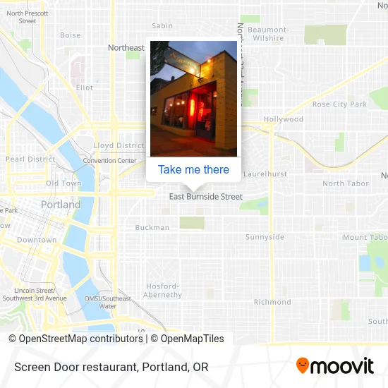 Screen Door restaurant map