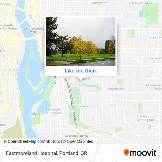 Mapa de Eastmoreland Hospital