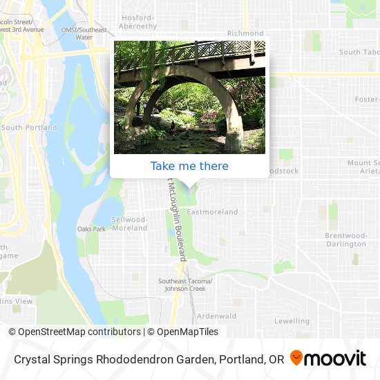 Mapa de Crystal Springs Rhododendron Garden