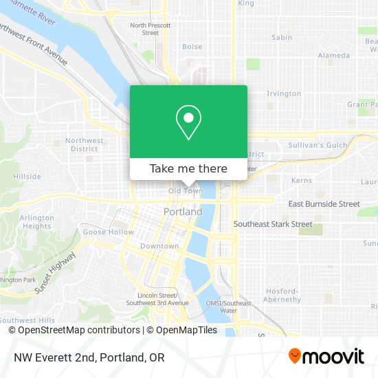 Mapa de NW Everett 2nd