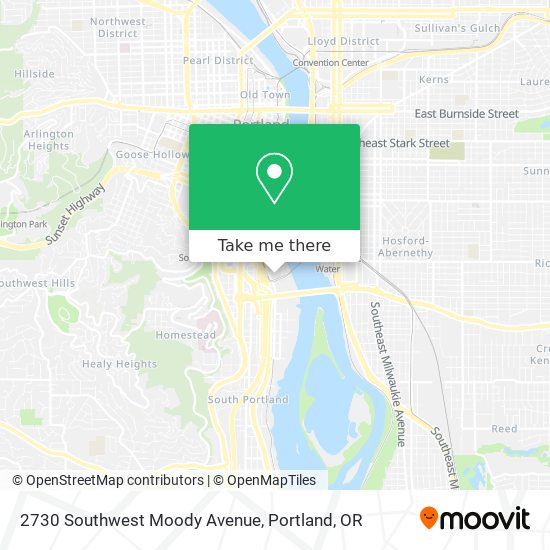 2730 Southwest Moody Avenue map