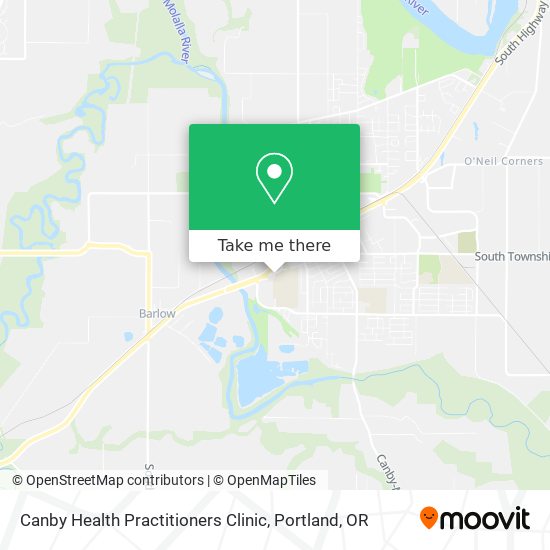 Mapa de Canby Health Practitioners Clinic