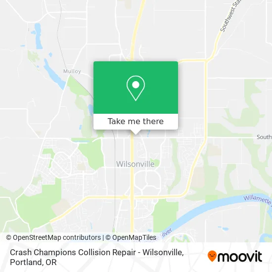 Crash Champions Collision Repair - Wilsonville map