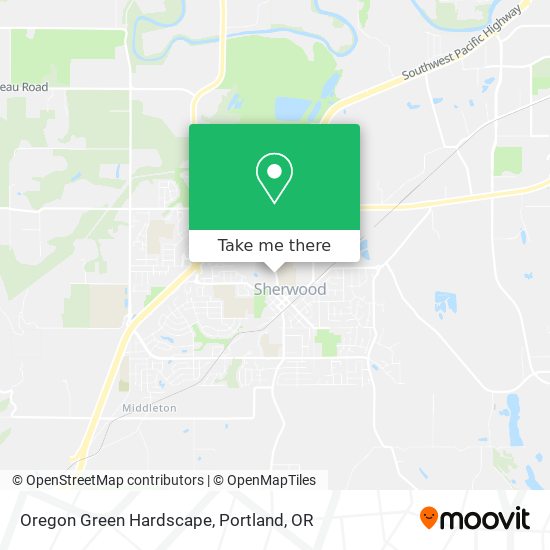 Mapa de Oregon Green Hardscape