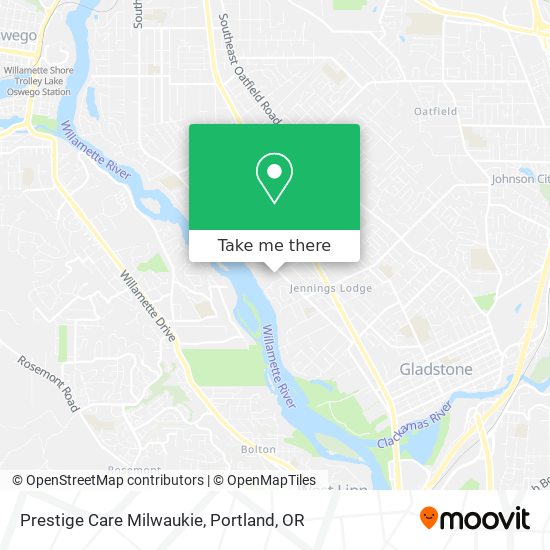 Prestige Care Milwaukie map