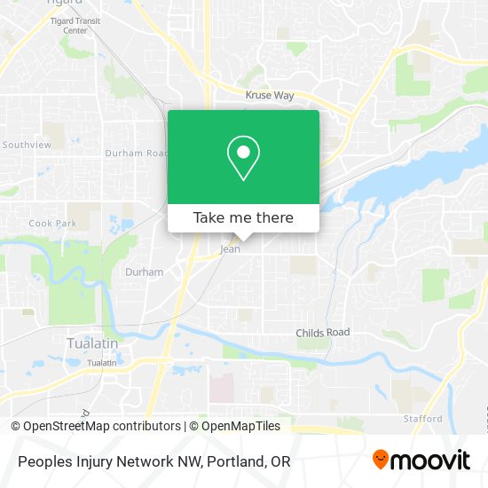 Peoples Injury Network NW map