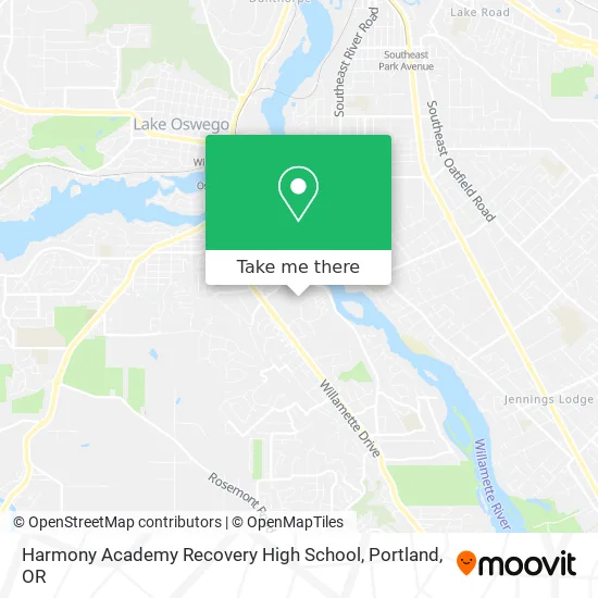 Harmony Academy Recovery High School map