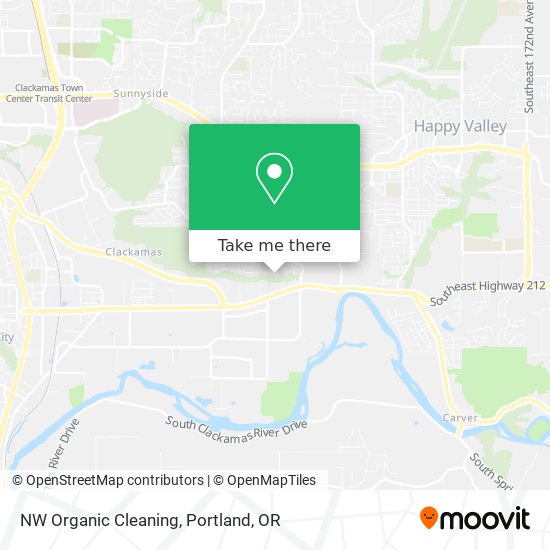 NW Organic Cleaning map