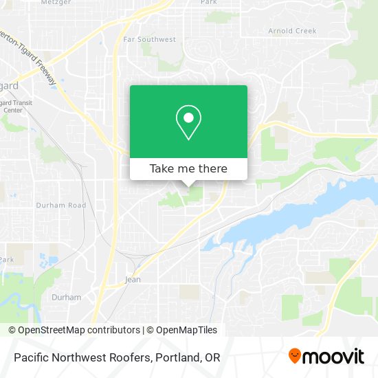 Pacific Northwest Roofers map