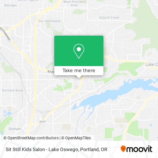 Mapa de Sit Still Kids Salon - Lake Oswego