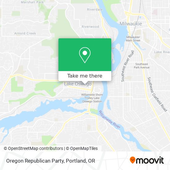 Mapa de Oregon Republican Party