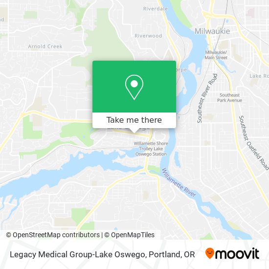 Legacy Medical Group-Lake Oswego map