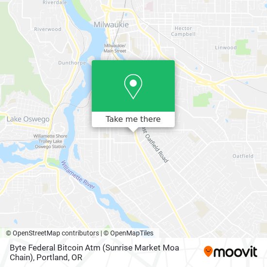 Mapa de Byte Federal Bitcoin Atm (Sunrise Market Moa Chain)