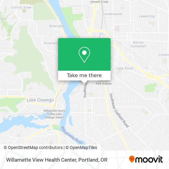 Willamette View Health Center map