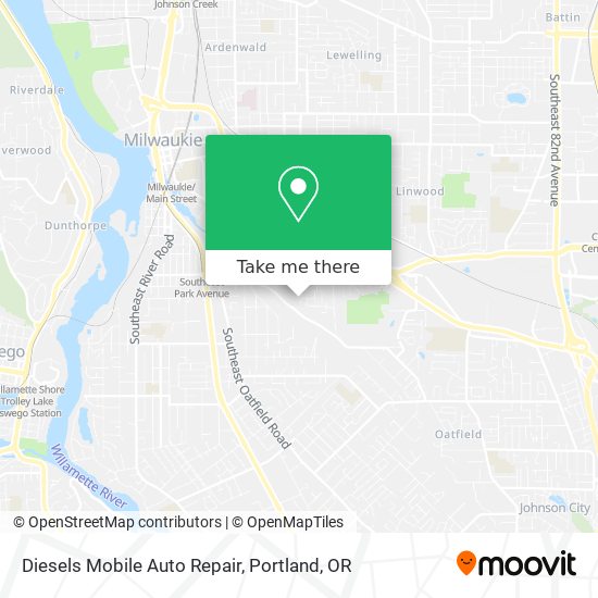 Diesels Mobile Auto Repair map