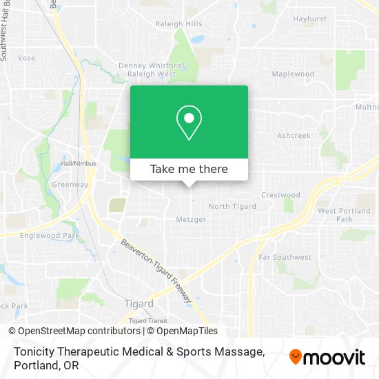 Mapa de Tonicity Therapeutic Medical & Sports Massage