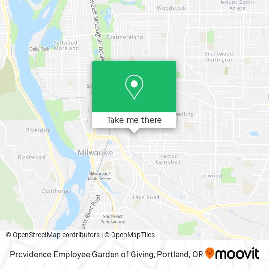 Providence Employee Garden of Giving map